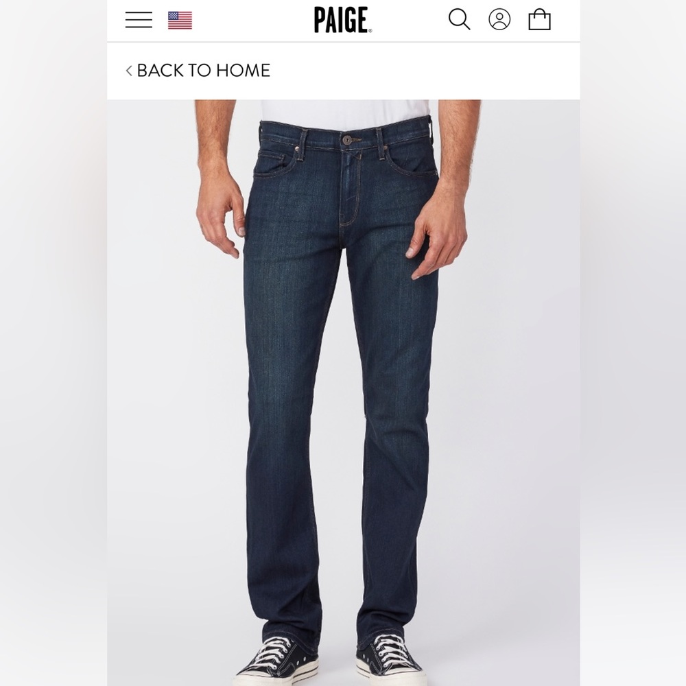 Paige mens Normandie jeans size 34 rigsby